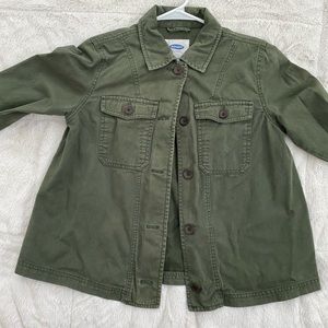 Old Navy faded Army green button up jacket/shirt